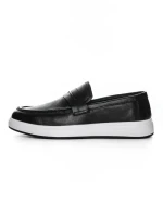 Pantofi Casual Barbati din piele naturala 10135 BLACK | ADVANCER