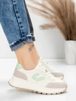 Pantofi Sport Dama din piele naturala 76098-8 GREEN | ADVANCER