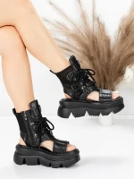 Sandale Dama din piele naturala 19633 BLACK | ADVANCER