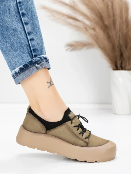 Pantofi Sport Dama din piele naturala 999 GREEN | ADVANCER