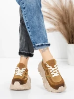 Pantofi Sport Dama din piele naturala 9805 BROWN | FRANCO GERARDO
