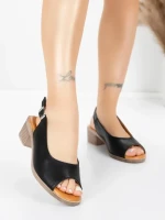 Sandale Dama din piele naturala 352-1 BLACK | ADVANCER