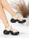 Sandale Dama cu Platforma 6818 Crem | Advancer