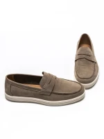 Mocasini Barbati din piele naturala 3-824-29 KHAKI | ADVANCER