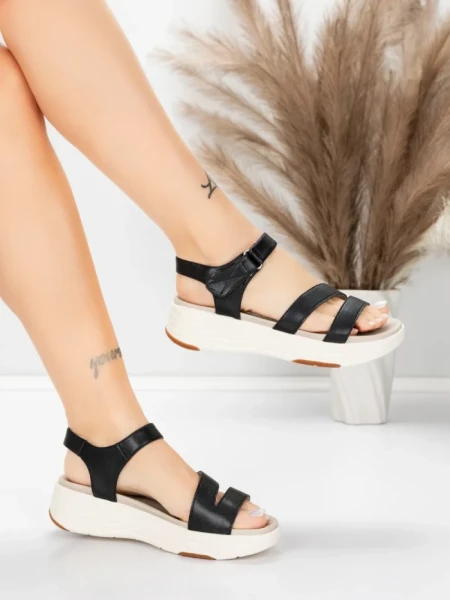 Sandale Dama cu Platforma 032 Negru | Advancer » MeiShop.Ro
