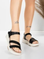 Sandale Dama cu Platforma 032 Negru | Advancer » MeiShop.Ro