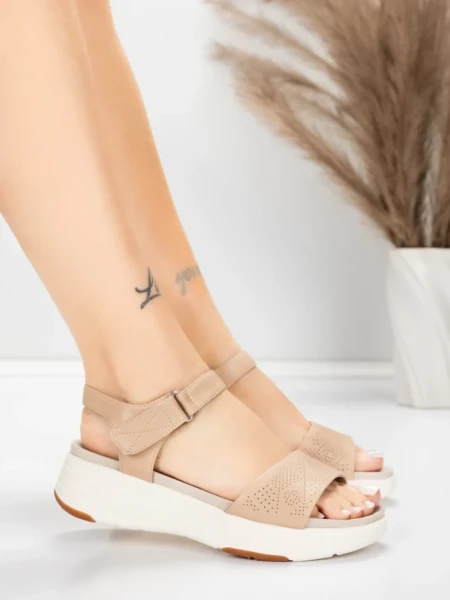 Sandale Dama cu Platforma 037 Piersica | Advancer » MeiShop.Ro