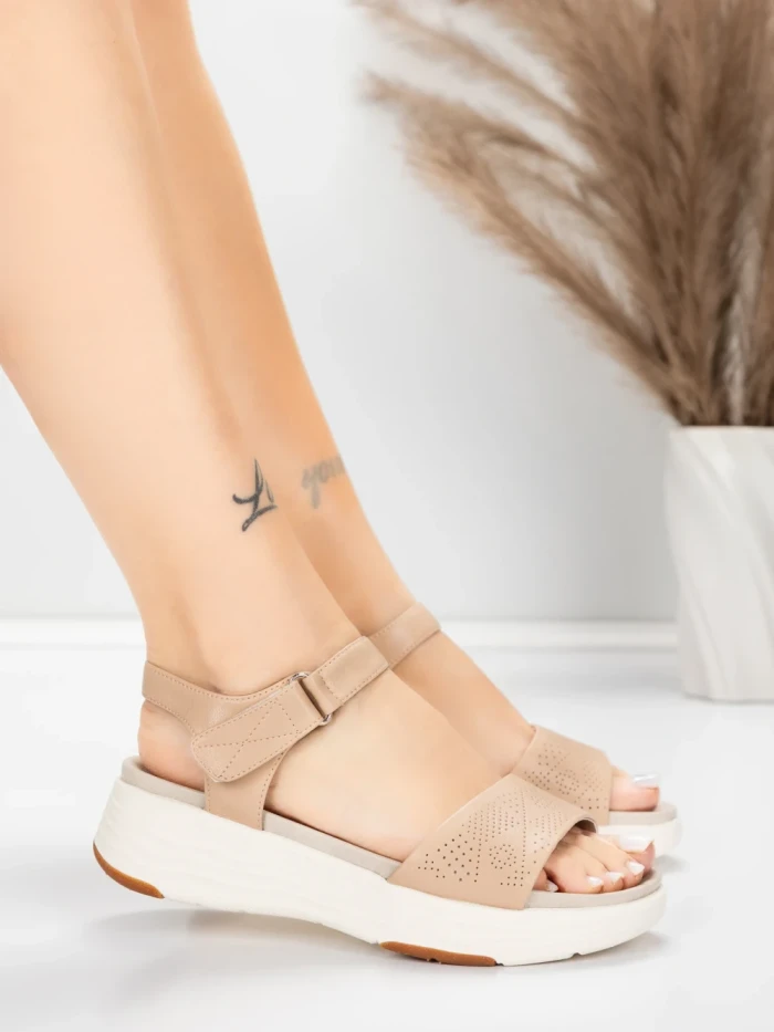 Sandale Dama cu Platforma 037 Piersica | Advancer » MeiShop.Ro