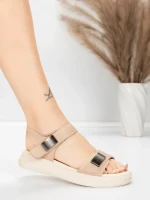 Sandale Dama cu Talpa Joasa 1028 Piersica | Advancer » MeiShop.Ro