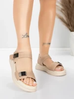 Sandale Dama cu Talpa Joasa 1028 Piersica | Advancer » MeiShop.Ro