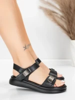 Sandale Dama cu Talpa Joasa 1028 Negru | Advancer » MeiShop.Ro