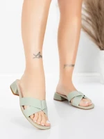 Sandale Dama cu Toc Gros 103 Verde | Advancer » MeiShop.Ro