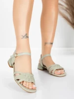 Sandale Dama cu Toc Gros 105 Verde | Advancer » MeiShop.Ro