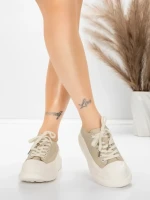 Pantofi Sport Dama din piele naturala 227802 Piersica ... » MeiShop.Ro