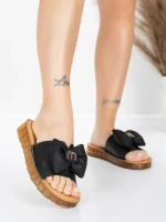 Papuci Dama cu Talpa Joasa 28118 Negru | Advancer » MeiShop.Ro