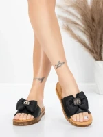 Papuci Dama cu Talpa Joasa 28118 Negru | Advancer » MeiShop.Ro