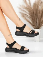 Sandale Dama cu Platforma 5GS68 Negru | Mei » MeiShop.Ro