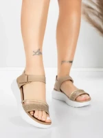 Sandale Dama cu Platforma 5GS68 Piersica | Mei » MeiShop.Ro