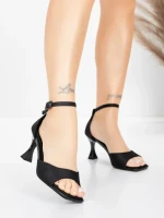 Sandale Dama cu Toc Subtire 5GZ90 Negru | Mei » MeiShop.Ro
