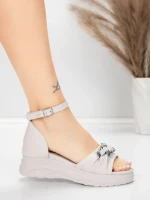 Sandale Dama cu Platforma 5H75 Roz | Mei » MeiShop.Ro