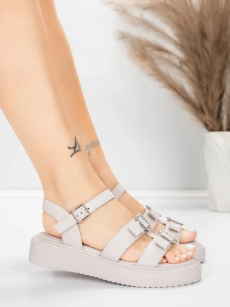 Sandale Dama cu Talpa Joasa 5H80 Roz | Mei » MeiShop.Ro