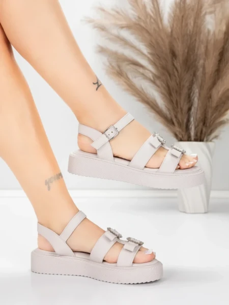 Sandale Dama cu Talpa Joasa 5H80 Roz | Mei » MeiShop.Ro