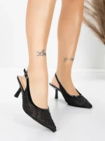 Pantofi Stiletto 5LE29 Negru | Mei » MeiShop.Ro