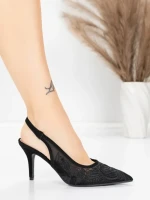 Pantofi Stiletto 5LE30 Negru | Mei » MeiShop.Ro