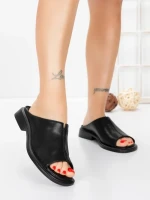 Papuci Dama cu Talpa Joasa 5SY37 BLACK | MEI