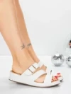 Papuci Dama cu Talpa Joasa 5GS26 WHITE | MEI