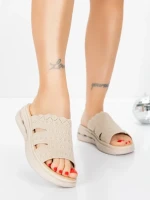 Papuci Dama cu Talpa Joasa 5GS30 BEIGE | MEI