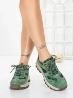 Pantofi Casual Dama din piele naturala K22112 GREEN | BERLINER