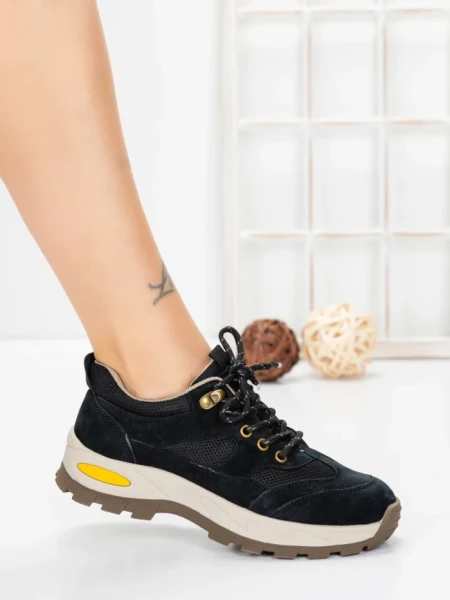 Pantofi Casual Dama din piele naturala K22112 BLACK | BERLINER