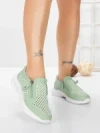 Pantofi Casual Dama din piele naturala CS07 GREEN | FRANCO GERARDO