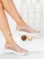 Pantofi Casual Dama din piele naturala CS07 PINK | FRANCO GERARDO