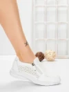 Pantofi Casual Dama din piele naturala CS07 WHITE | FRANCO GERARDO