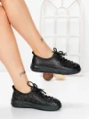 Pantofi Casual Dama din piele naturala 98088 BLACK | FORMAZIONE