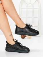 Pantofi Casual Dama din piele naturala 98088 BLACK | FORMAZIONE