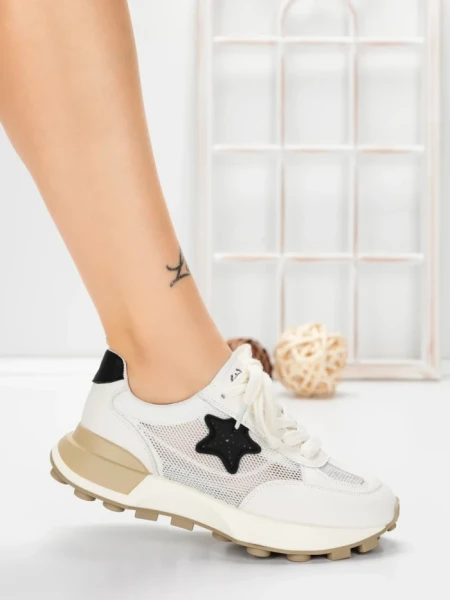 Pantofi Sport Dama din piele naturala 901 BLACK | FRANCO GERARDO