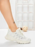 Pantofi Sport Dama din piele naturala 2382-1 WHITE | FRANCO GERARDO