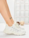 Pantofi Sport Dama din piele naturala 2382-1 WHITE | FRANCO GERARDO