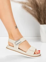 Sandale Dama cu Talpa Joasa 5GS58 BEIGE | MEI