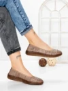 Balerini Dama din piele naturala 2211-2 APRICOT | BERLINER