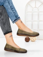 Balerini Dama din piele naturala 2211-2 GREEN | BERLINER