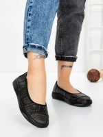 Balerini Dama din piele naturala 2211-2 BLACK | BERLINER