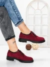 Pantofi Casual Dama din piele naturala 3218H01 WINE | FORMAZIONE