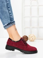Pantofi Casual Dama din piele naturala 3218H01 WINE | FORMAZIONE
