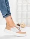 Pantofi Casual Dama din piele naturala KD87982 PINK | GALLOP