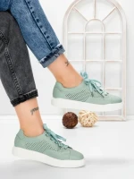 Pantofi Casual Dama din piele naturala KD87981 GREEN | BERLINER