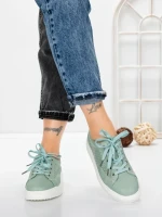 Pantofi Casual Dama din piele naturala KD87981 GREEN | BERLINER